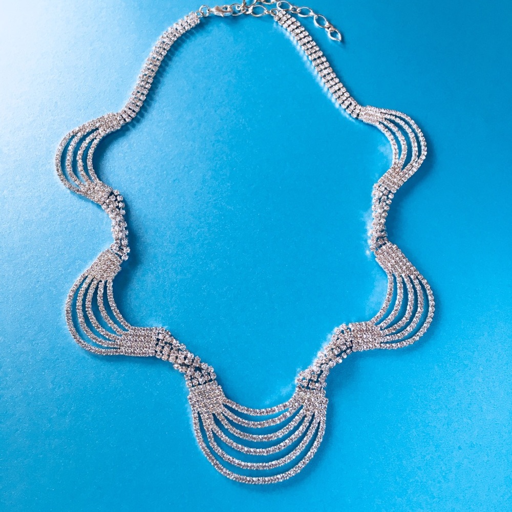 Belle Badgley Mischka Crystal Statement Necklace